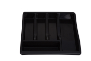 Whitefurze Black Drawer Organiser